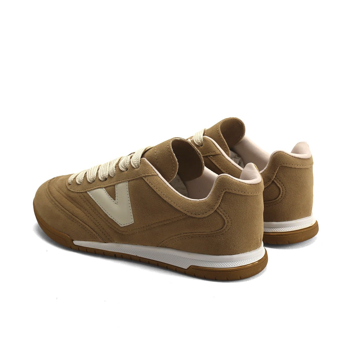 Tênis Feminino Casual Ana Mello Napa/Camurça 5cm Marrom 3