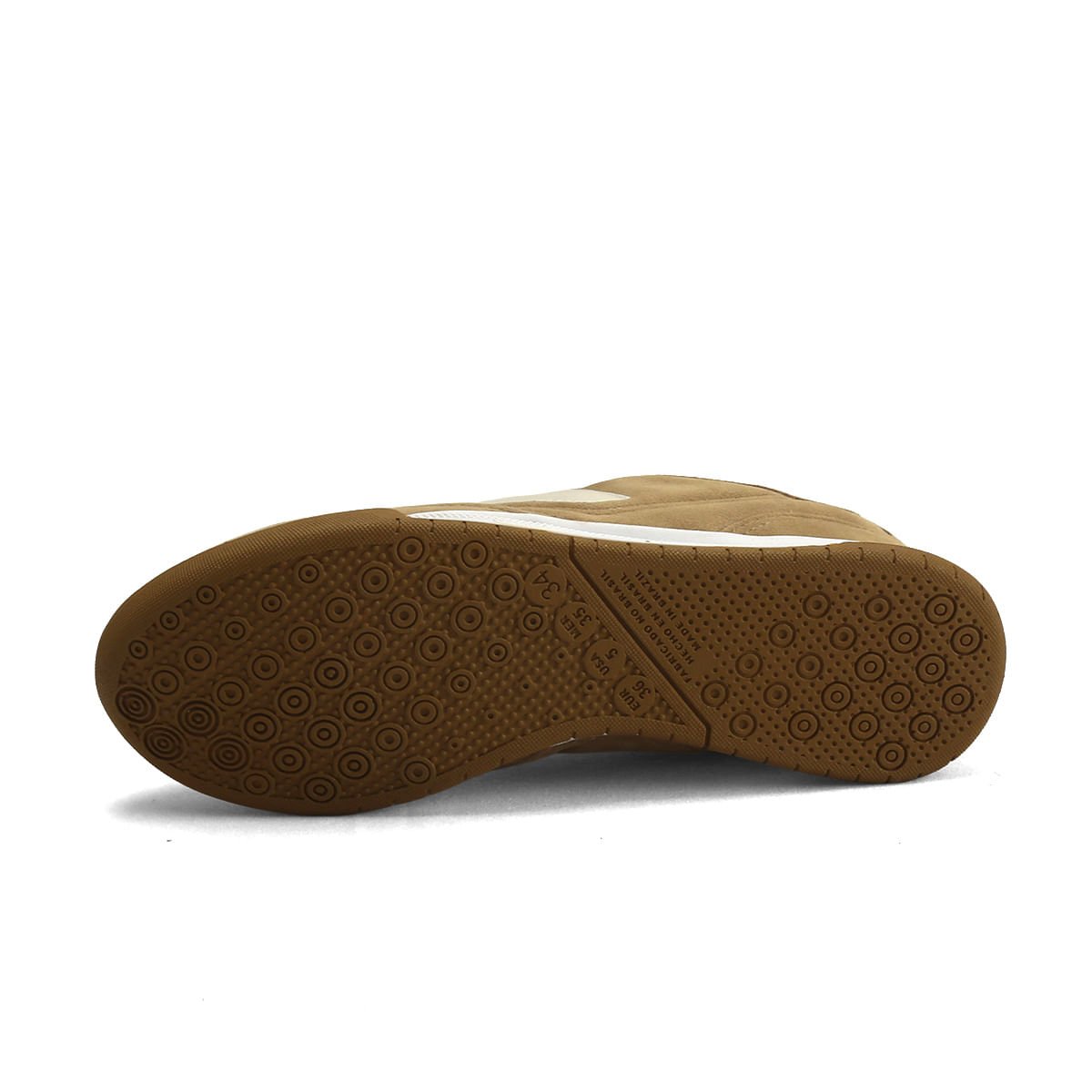 Tênis Feminino Casual Ana Mello Napa/Camurça 5cm Marrom 5