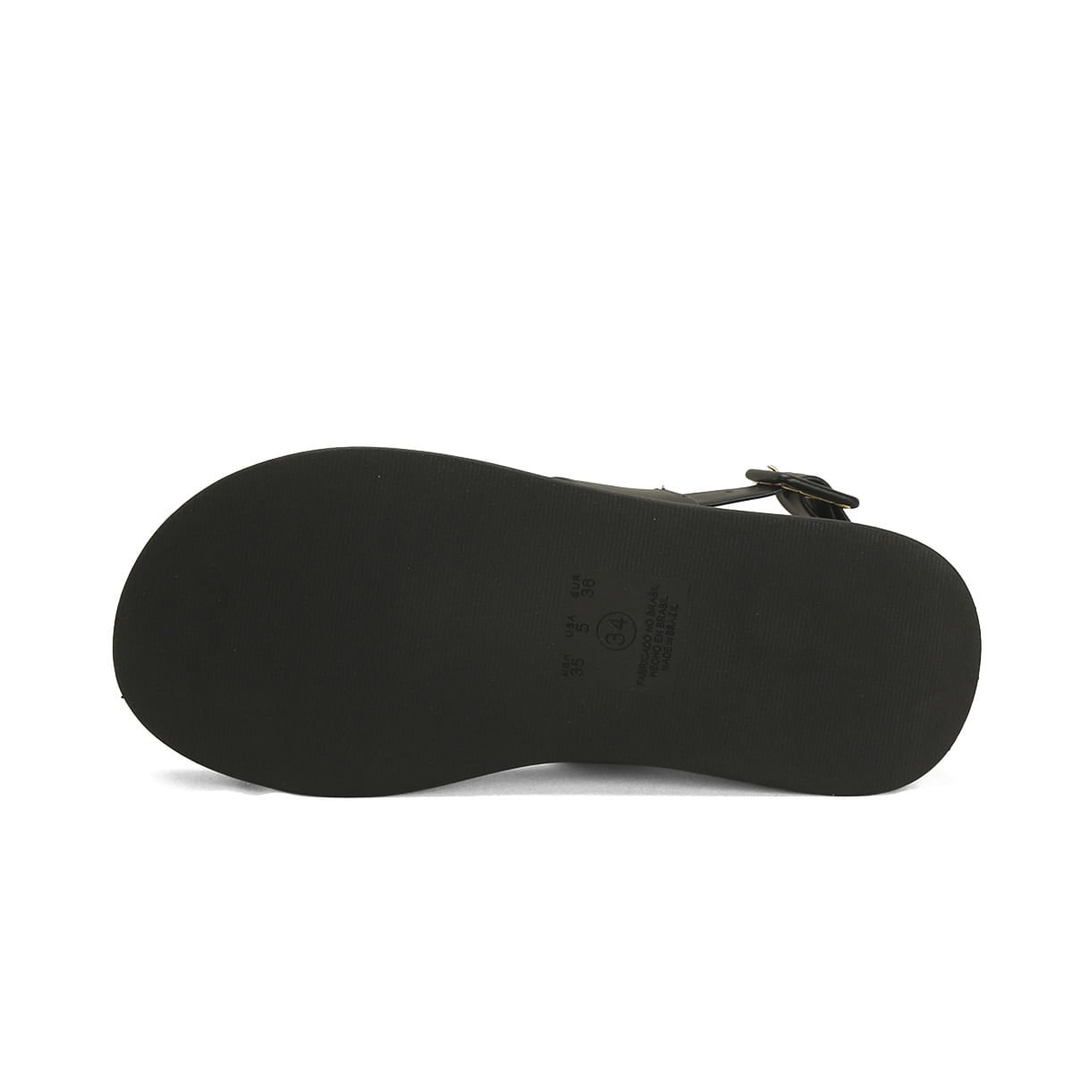 Flatform preta com duas tiras Preto 5