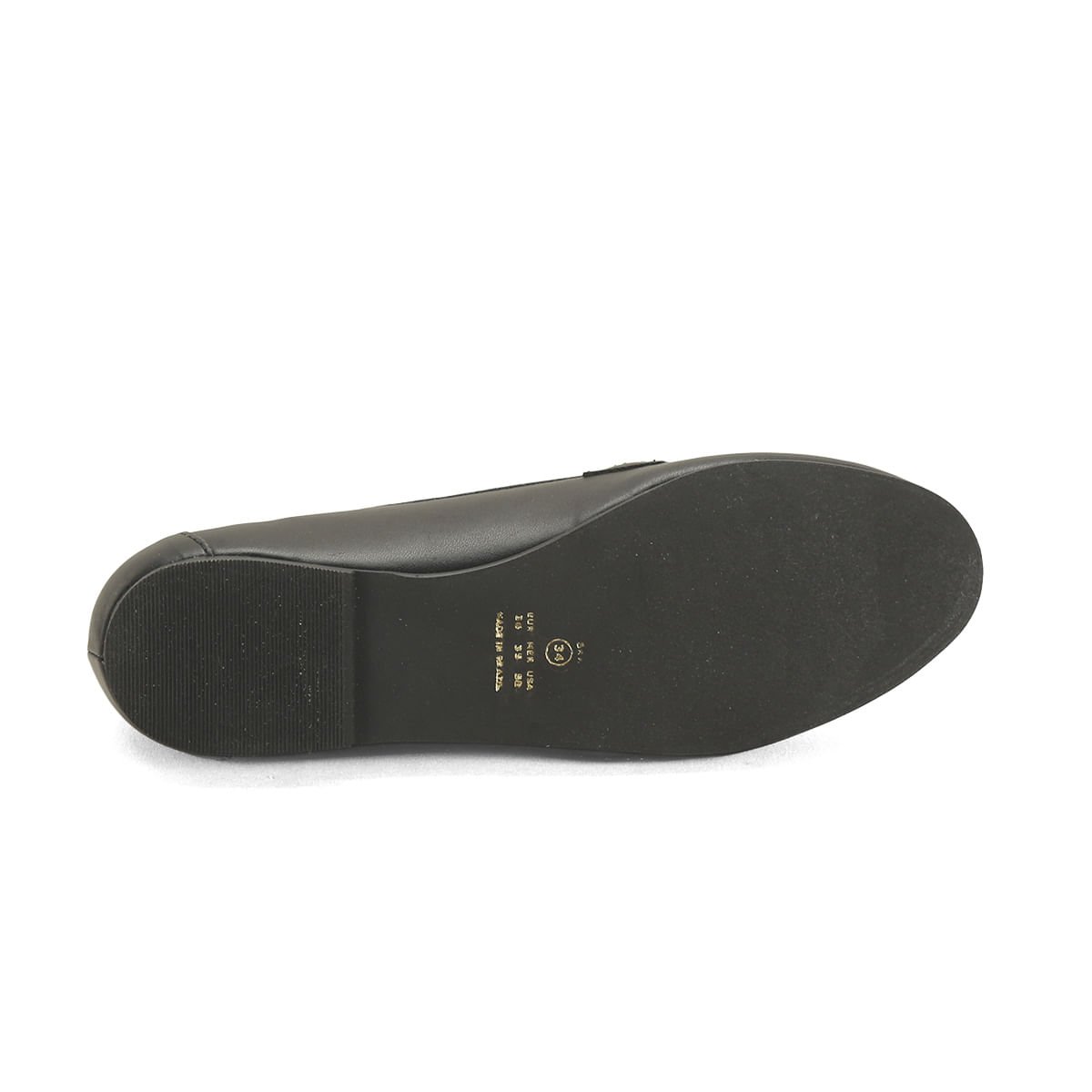 Mocassim com franja napa preto Preto 5