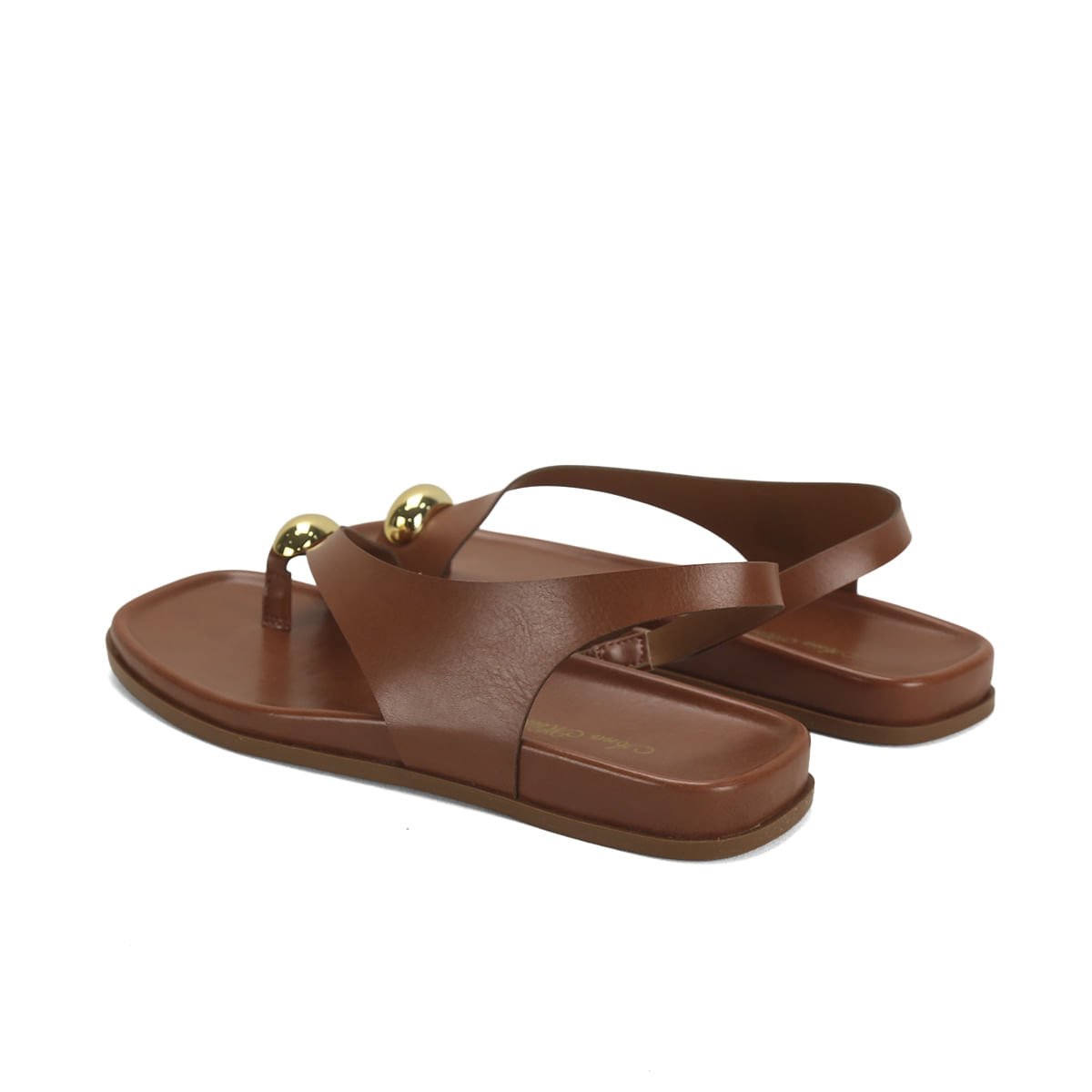 Papete dedinho dourado caramelo Marrom 3