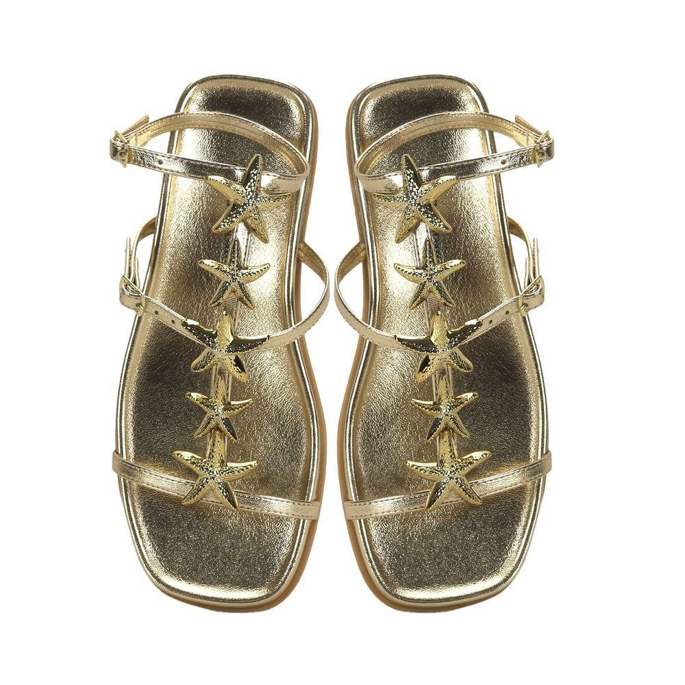 Papete estrelas do mar ouro light Dourado 2
