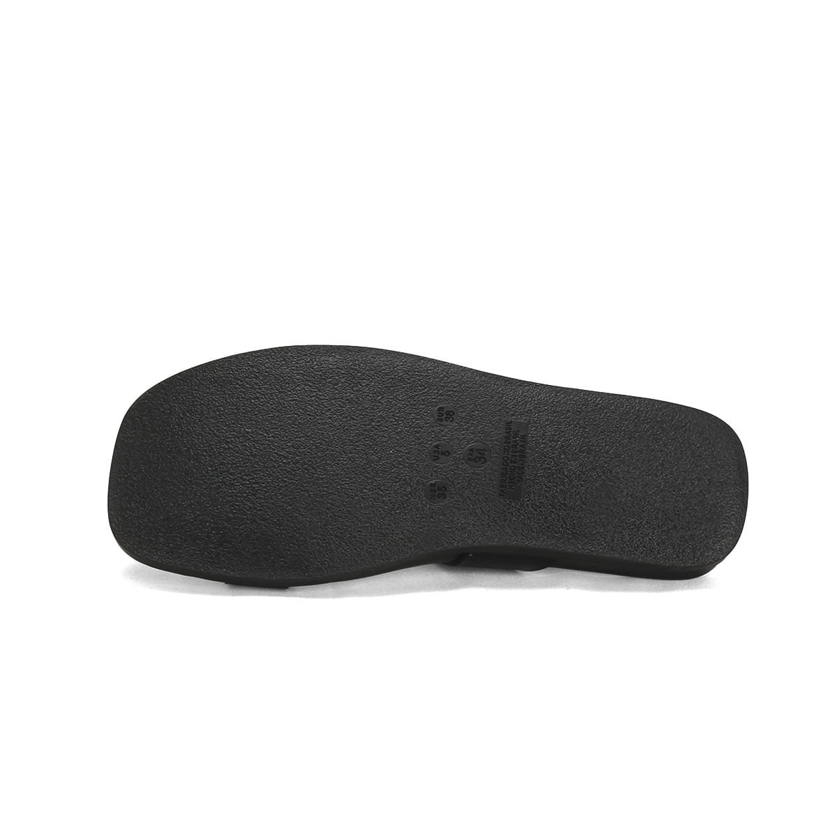 Papete clássica 2 fivelas preta Preto 5