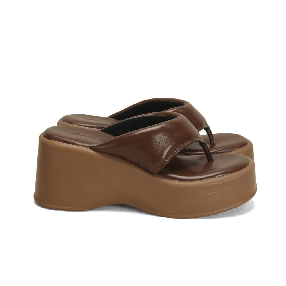 Anabela Napa Confort 8cm Feminina
