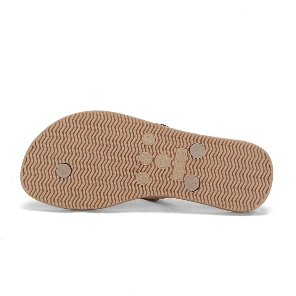 Chinelo de borracha nude Bege 2