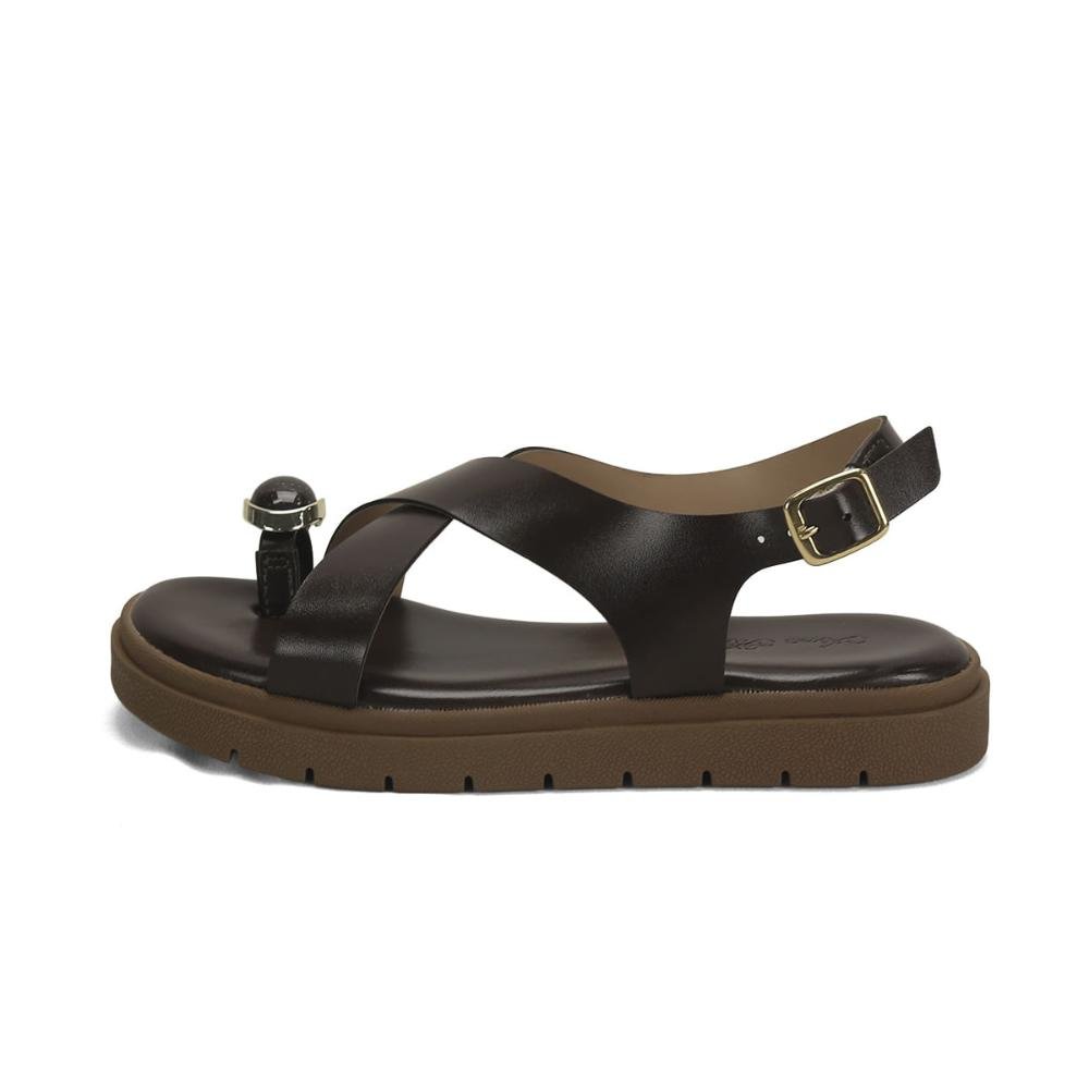 Flatform confort com pedra café Marrom 4