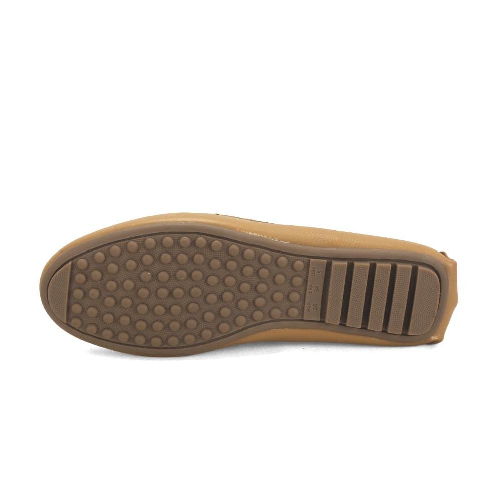 Mocassim clássico em couro caramelo Marrom 5