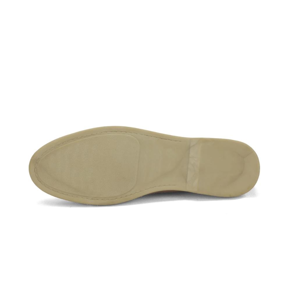 Mocassim slim de couro camurça rosa bebê Rosa 5