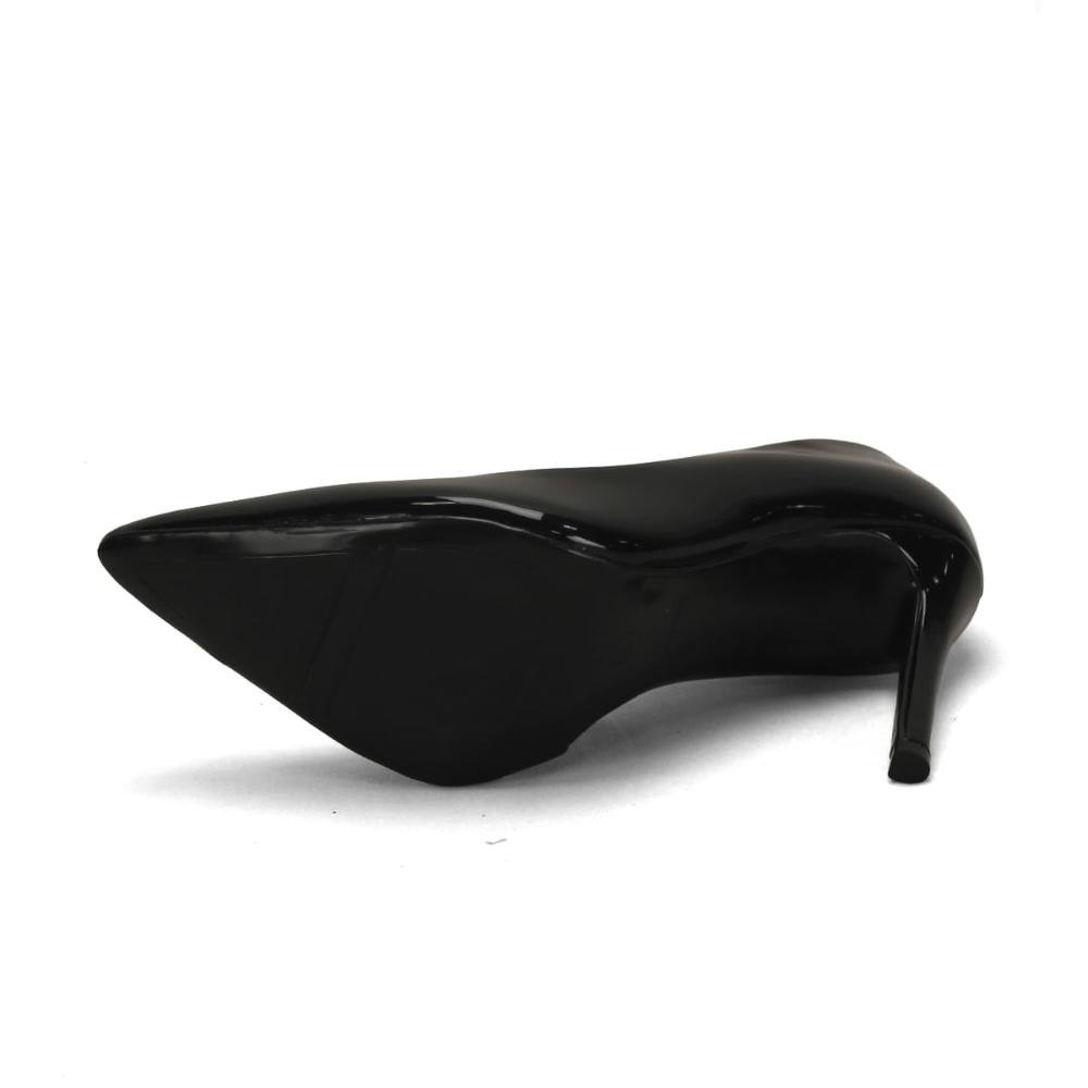 Scarpin salto fino confort verniz preto Preto 5