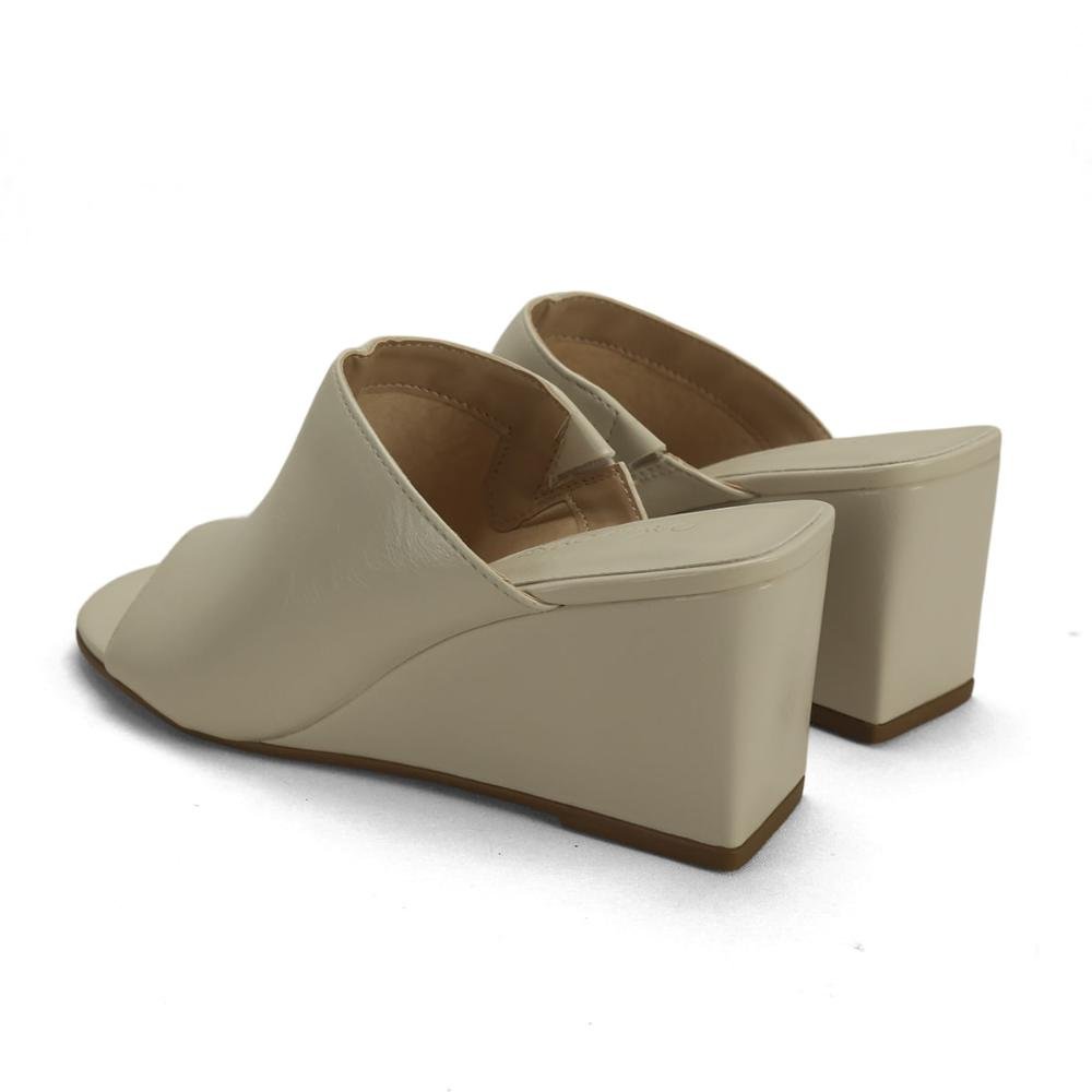 Tamanco anabela off white Off White 3