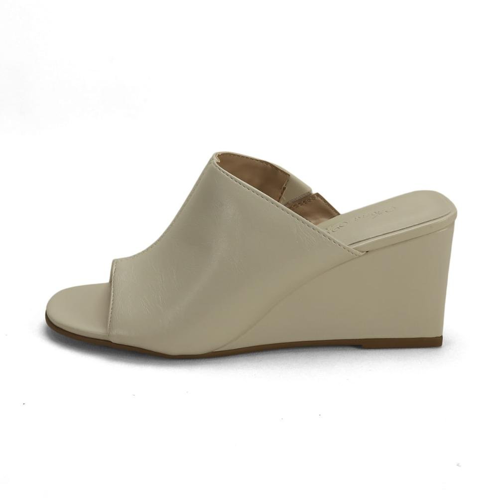 Tamanco anabela off white Off White 4