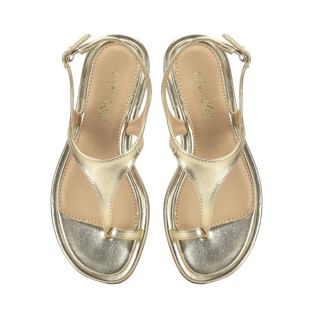 Rasteira dedinho ouro light Dourado 2