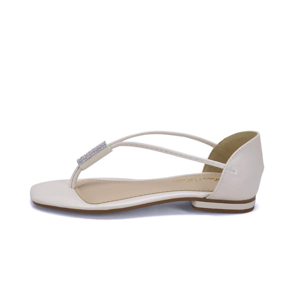 Rasteira napa off white Branco 4