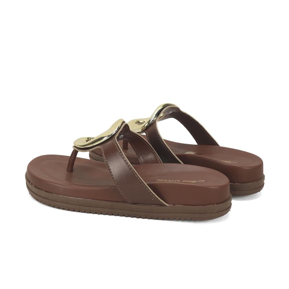 Papete de dedo com pedras coloridas café Marrom 5