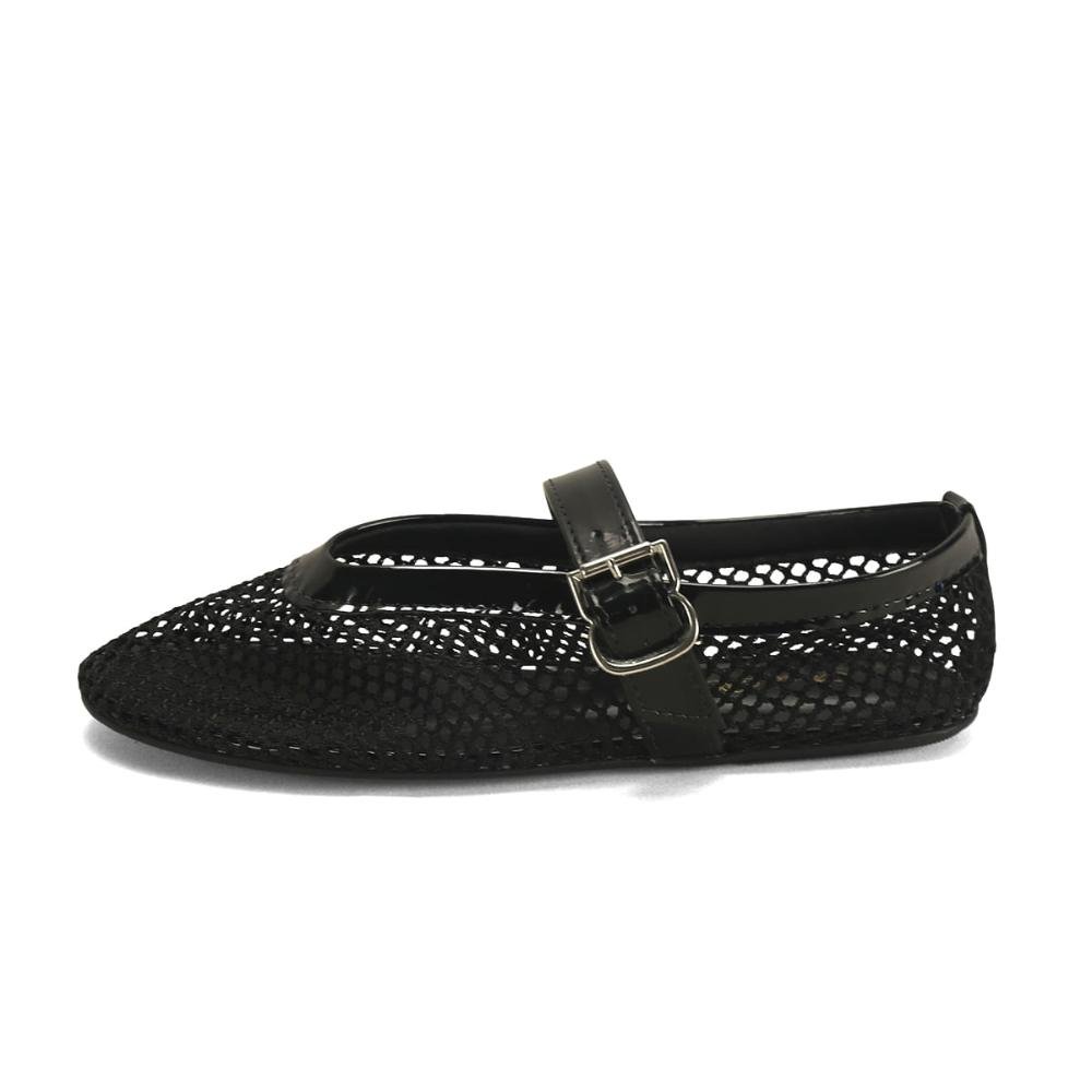 Sapatilha Telinha Verniz Preta Ana Mello  Elegância Casual Preto 4