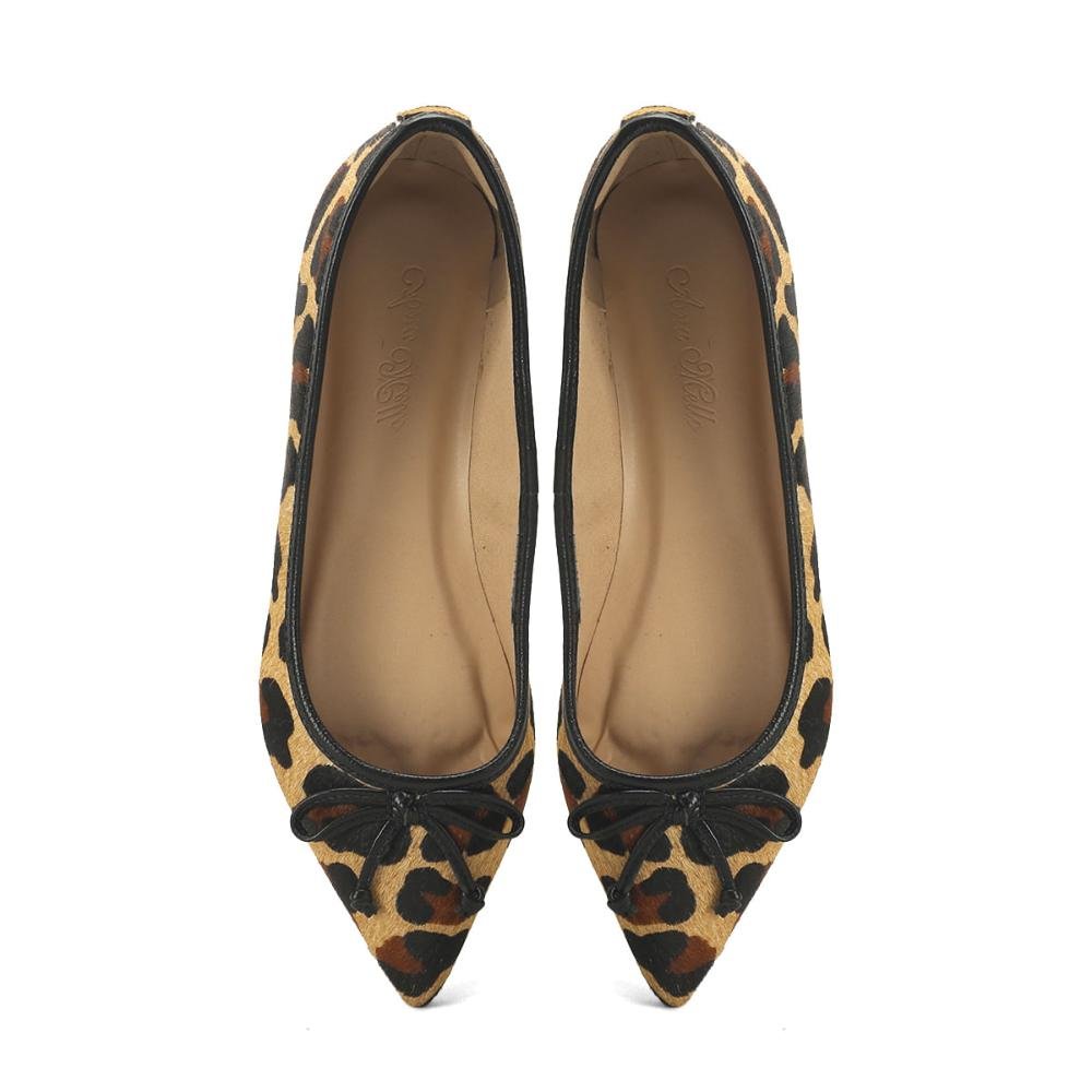 Sapatilha de Pelo Onça com Bico Fino Ana Mello Animal Print 2