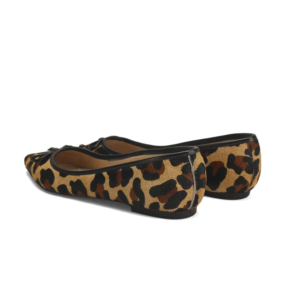 Sapatilha de Pelo Onça com Bico Fino Ana Mello Animal Print 3