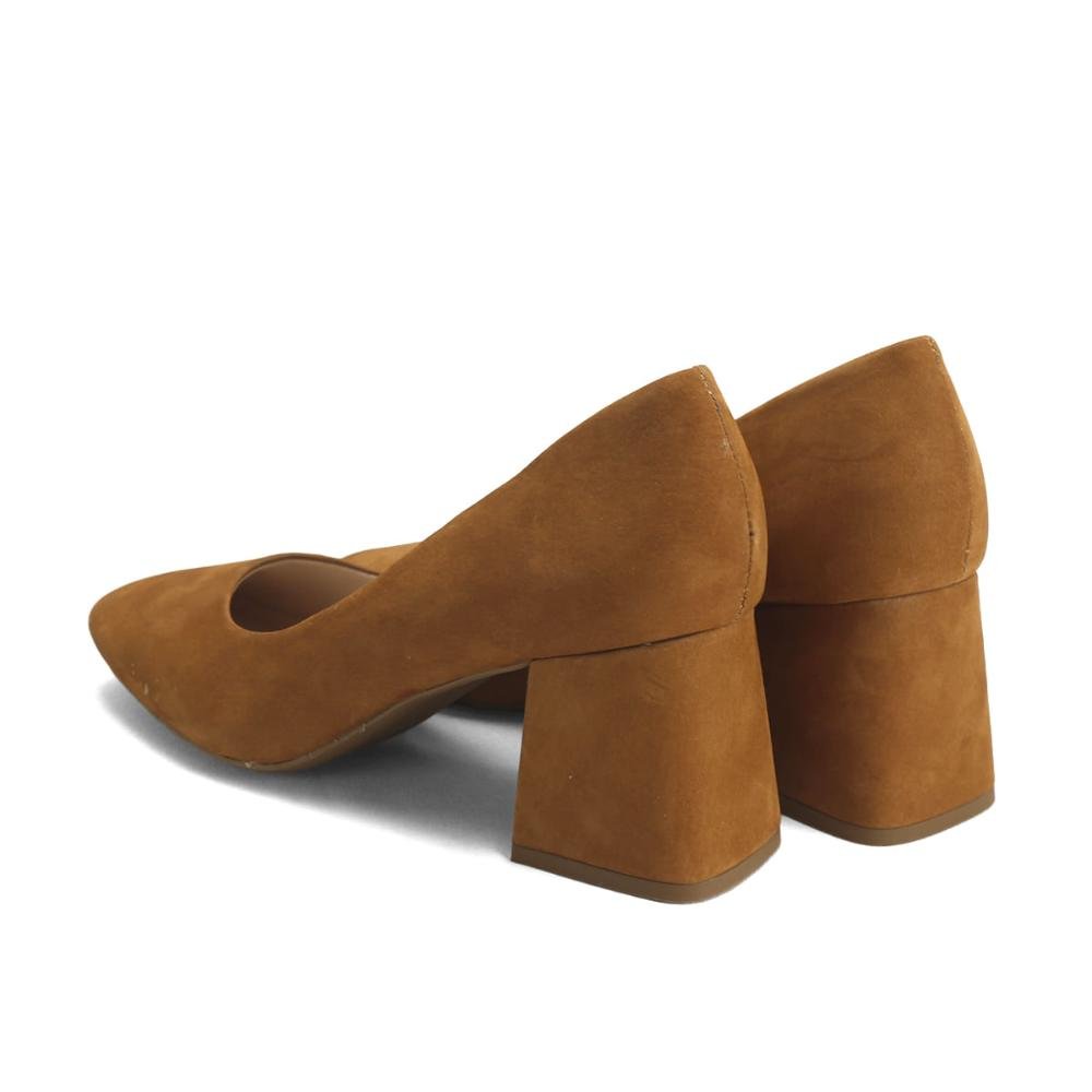 Sapato Boneca de Nobuck com Tira Delicada Ana Mello Marrom 3