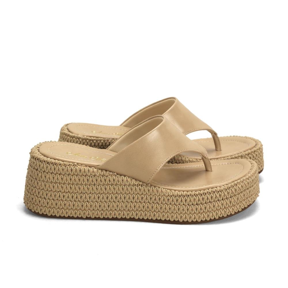 Flatform de dedo com tramado natural