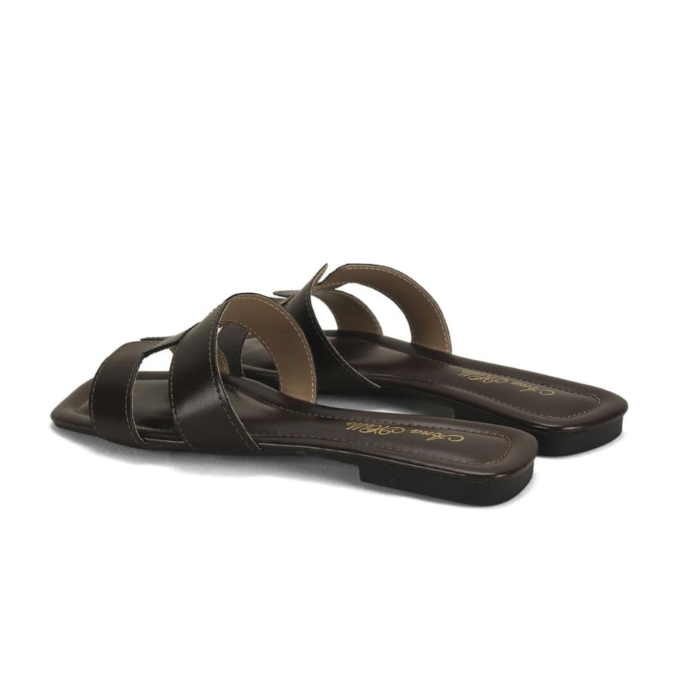 Rasteira em h café Marrom 3