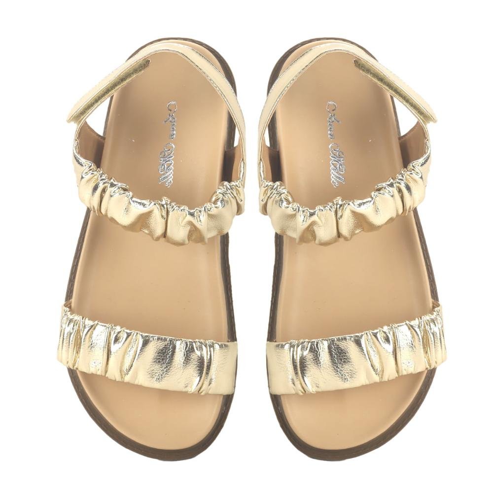 Papete drapeada ouro light Dourado 2