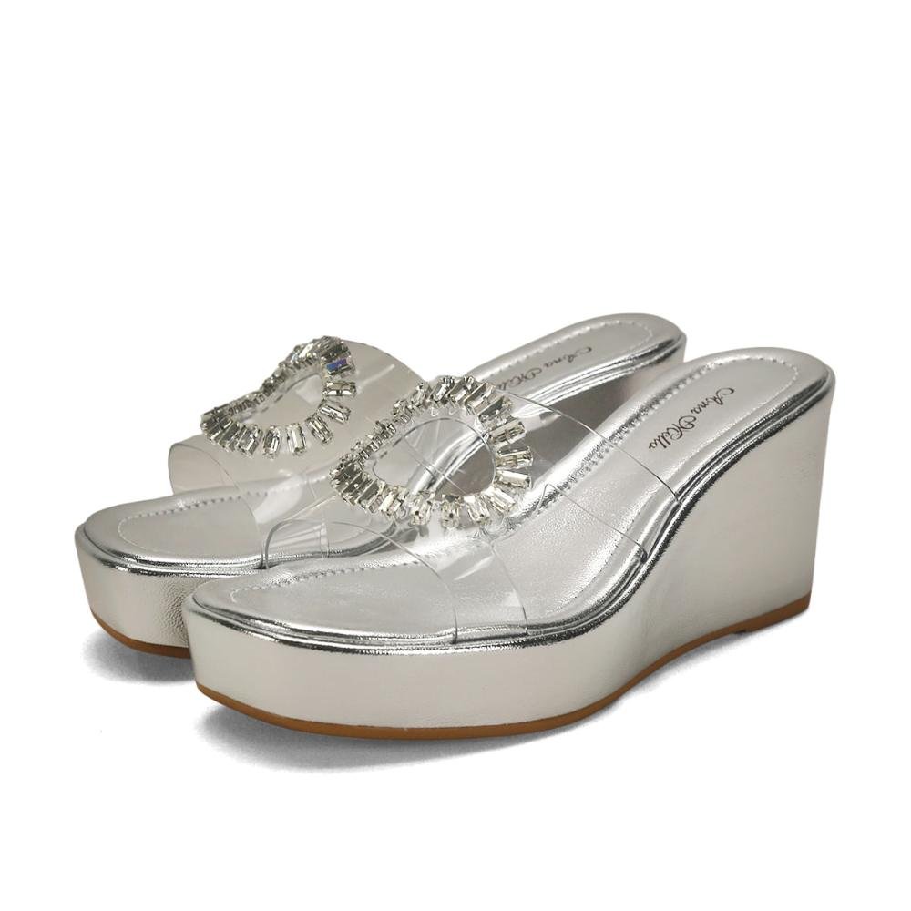 Anabela metalizda prata de vinil Prata 2