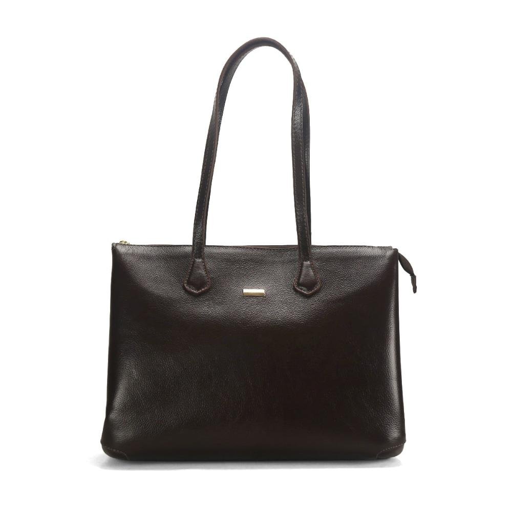 Bolsa grande ziper café