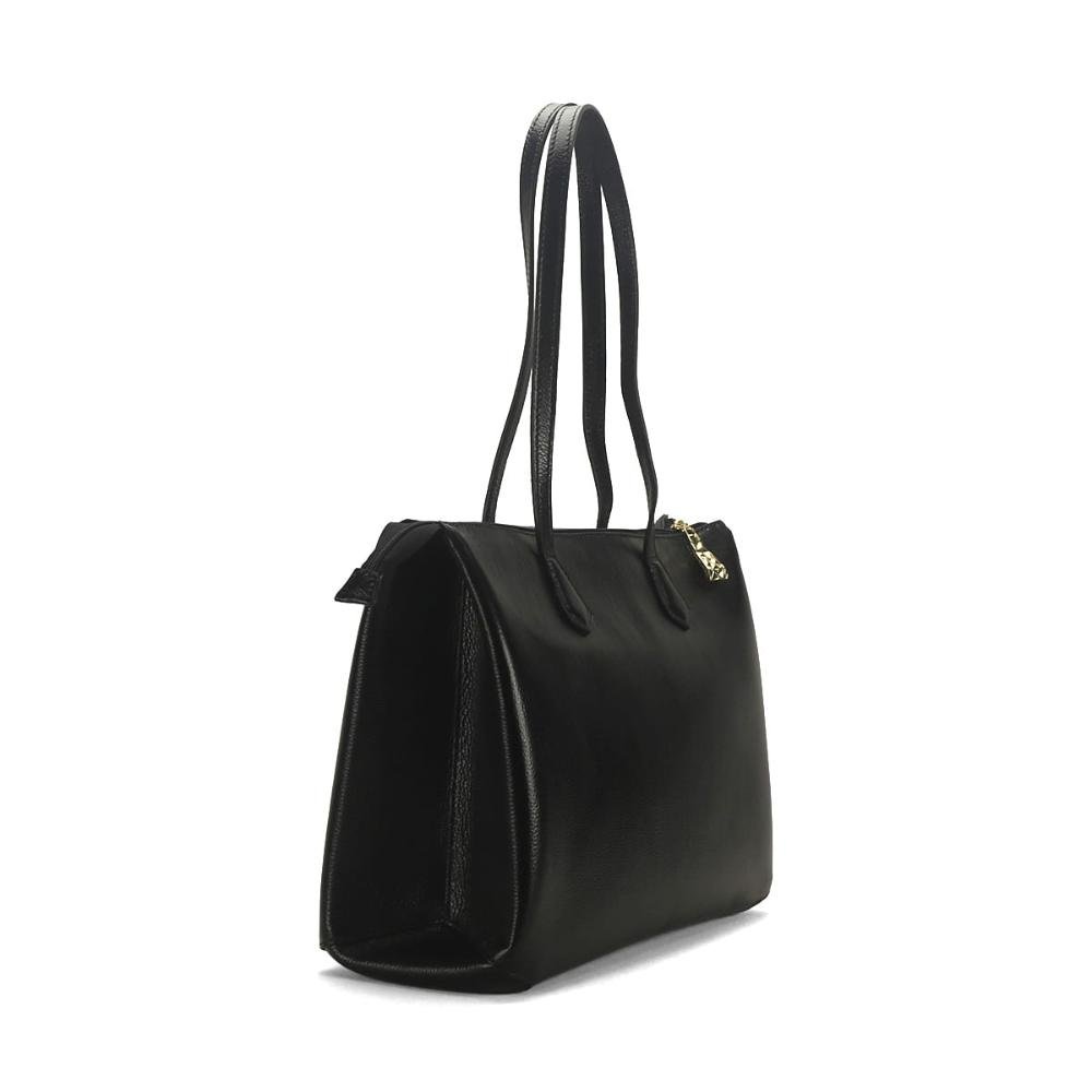 Bolsa grande ziper preta Preto 2