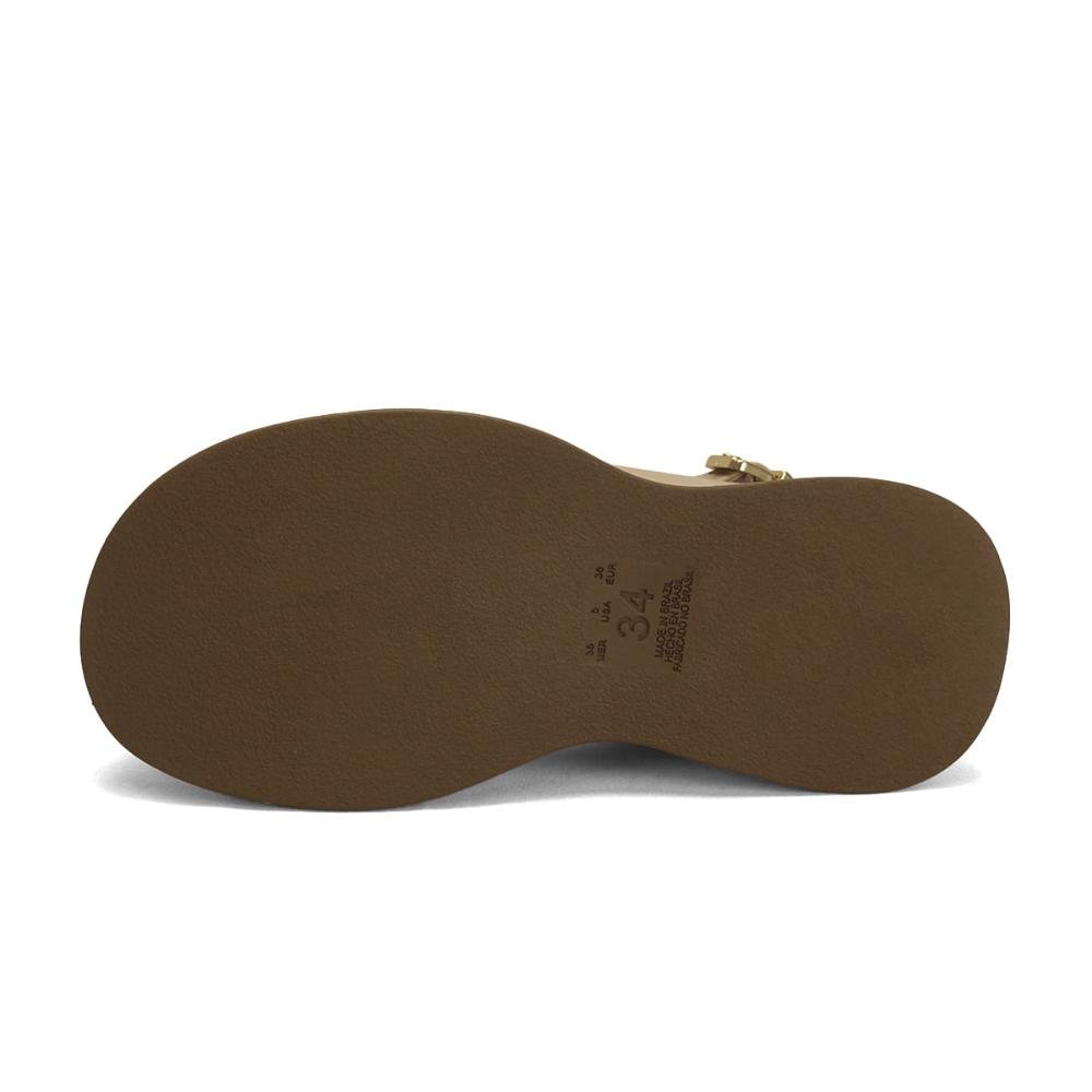 Flatform canoa em x amêndoa Bege 5