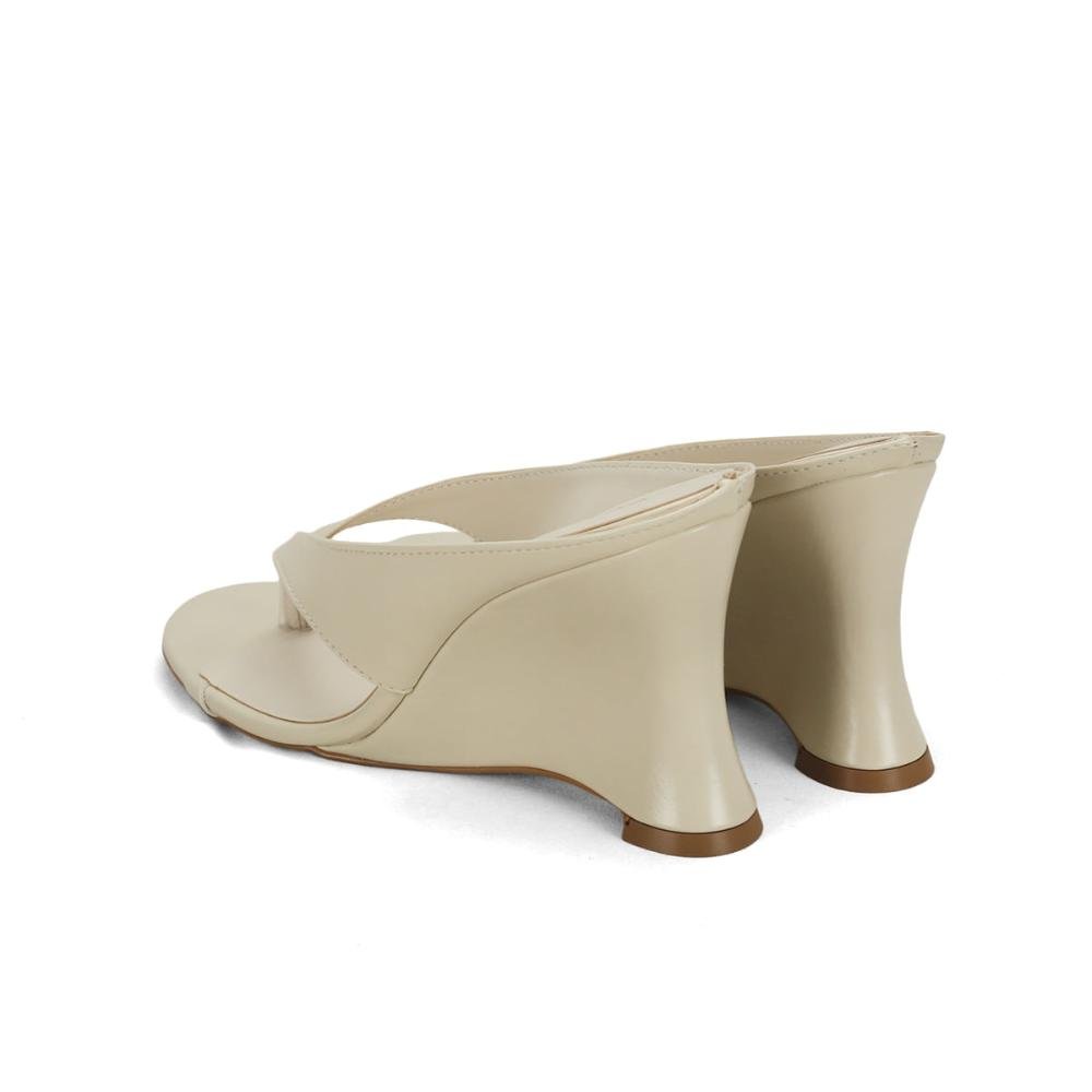 Sandália anabelada off white Branco 5