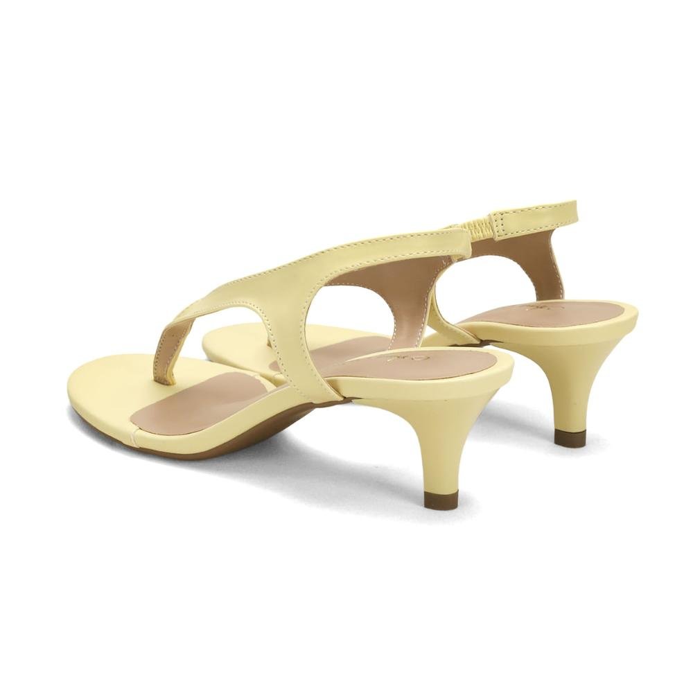 Sandália de dedo saltinho amarelo limoncello Amarelo 3