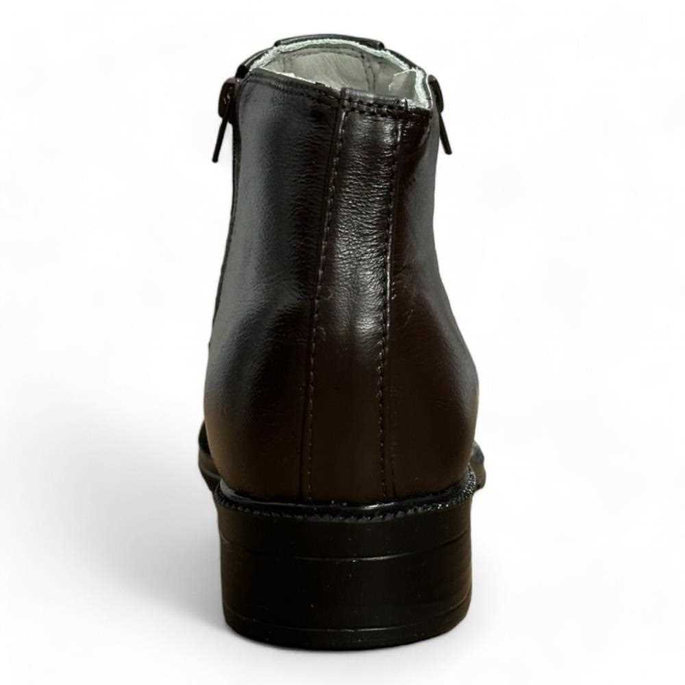 Bota Social Farinelli Masculina em Couro Marrom 4