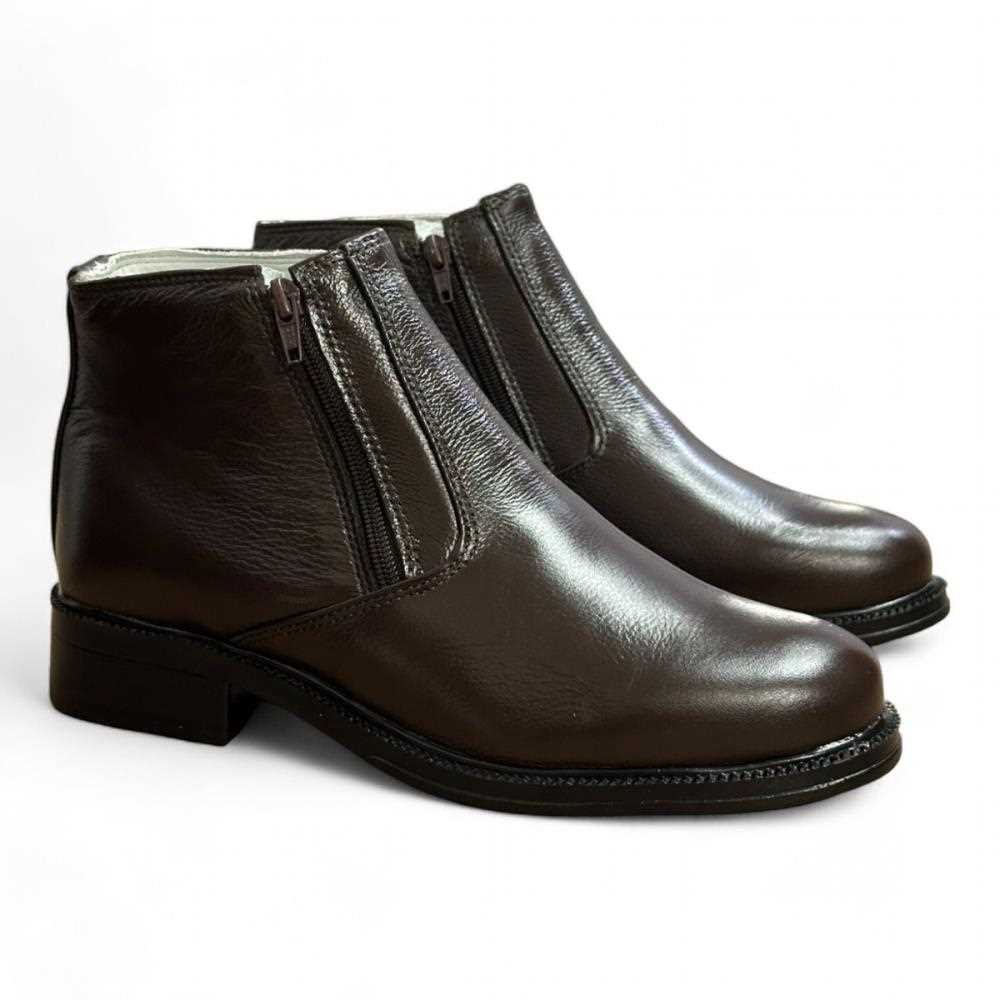Bota Social Farinelli Masculina em Couro Marrom 6