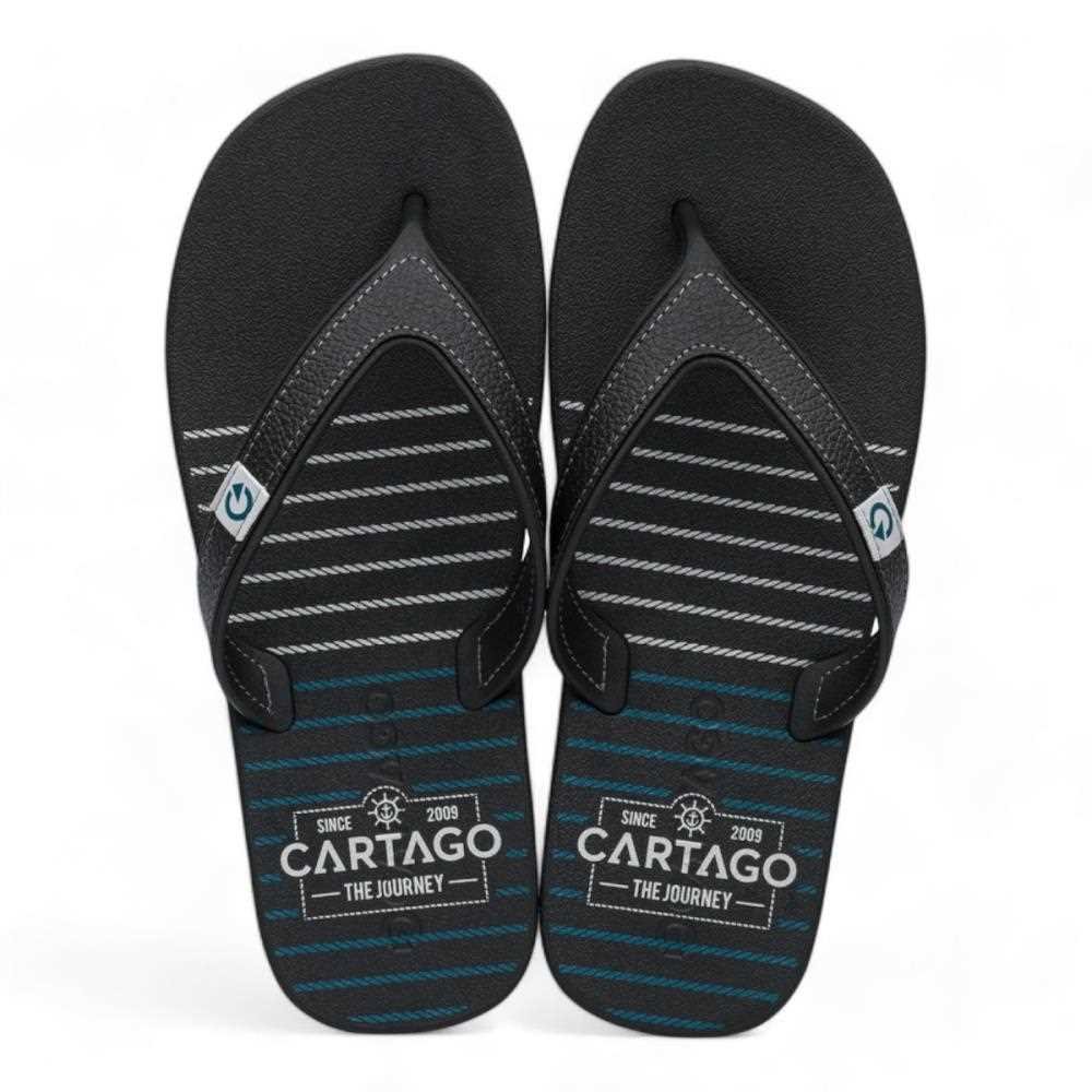 Chinelo cartago dakar masculino azul/vermelho 10738 Preto 2