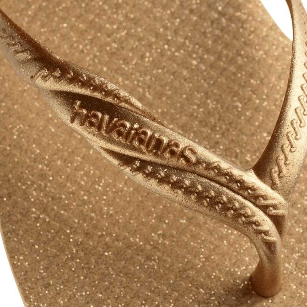 Chinelo Havaianas Fantasia Gloss Dourado 4