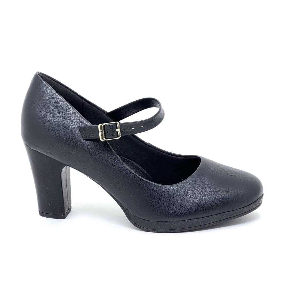 Sapato piccadilly feminino salto preto 130211 Preto 2