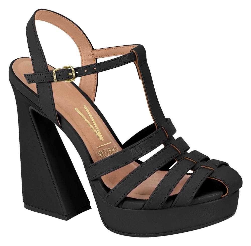 Sandália vizzano feminina salto 6490.101 Preto 2