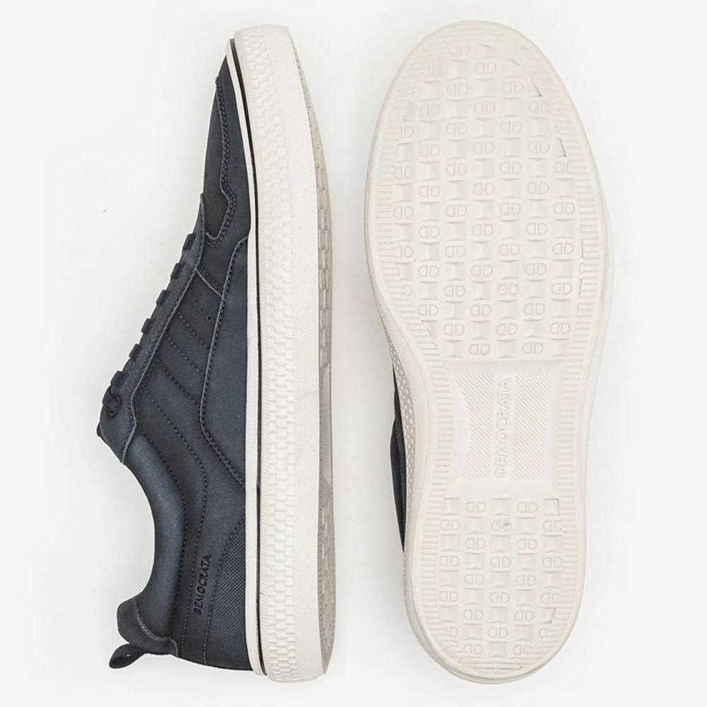 Sapatênis democrata masculino couro 290205 Azul Jeans 3