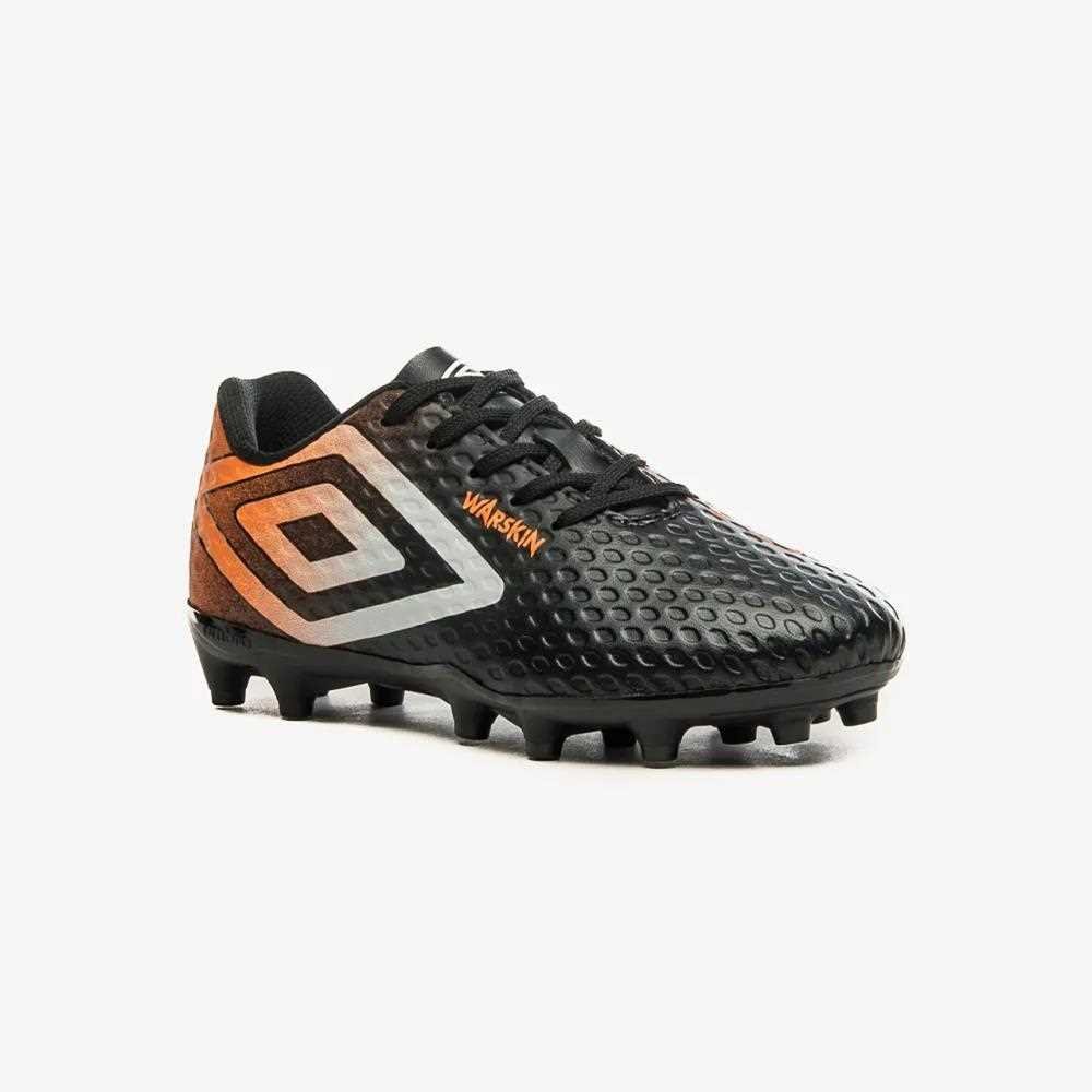 Chuteira Campo Umbro Infantil Warskin Jr Preto 2