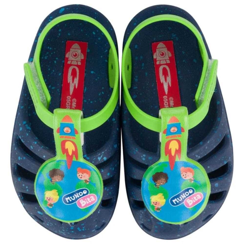 Babuche mundo bita space infantil Azul 2