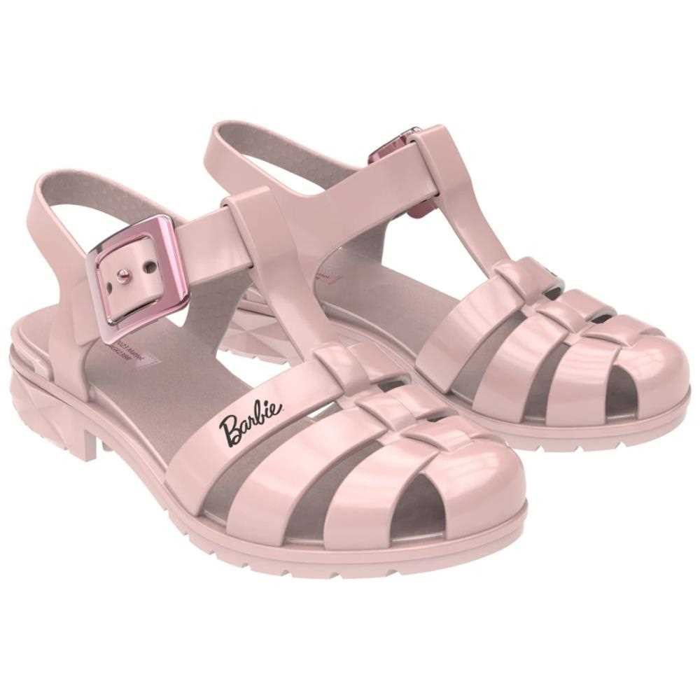 Sandália barbie duo plus infantil Rosa Claro Perolado 2