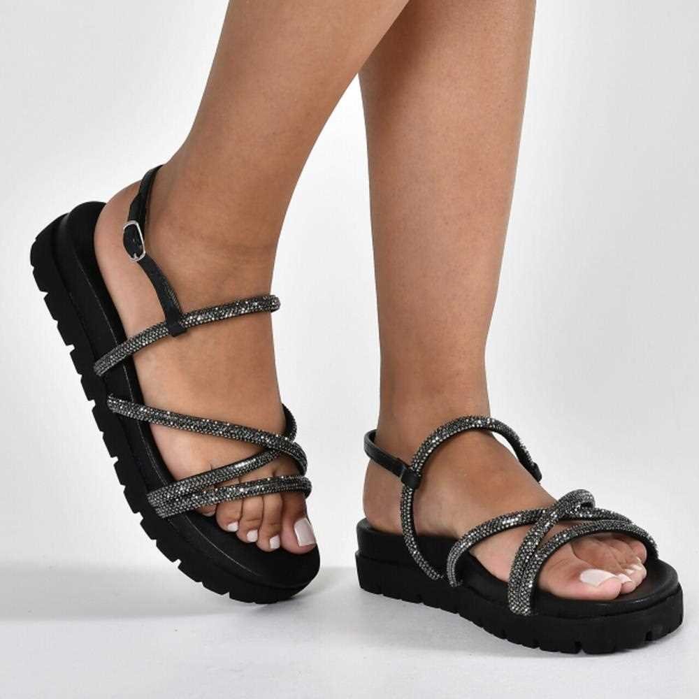 Sandália Papete Via Marte Feminina 23-17203 Preto 6