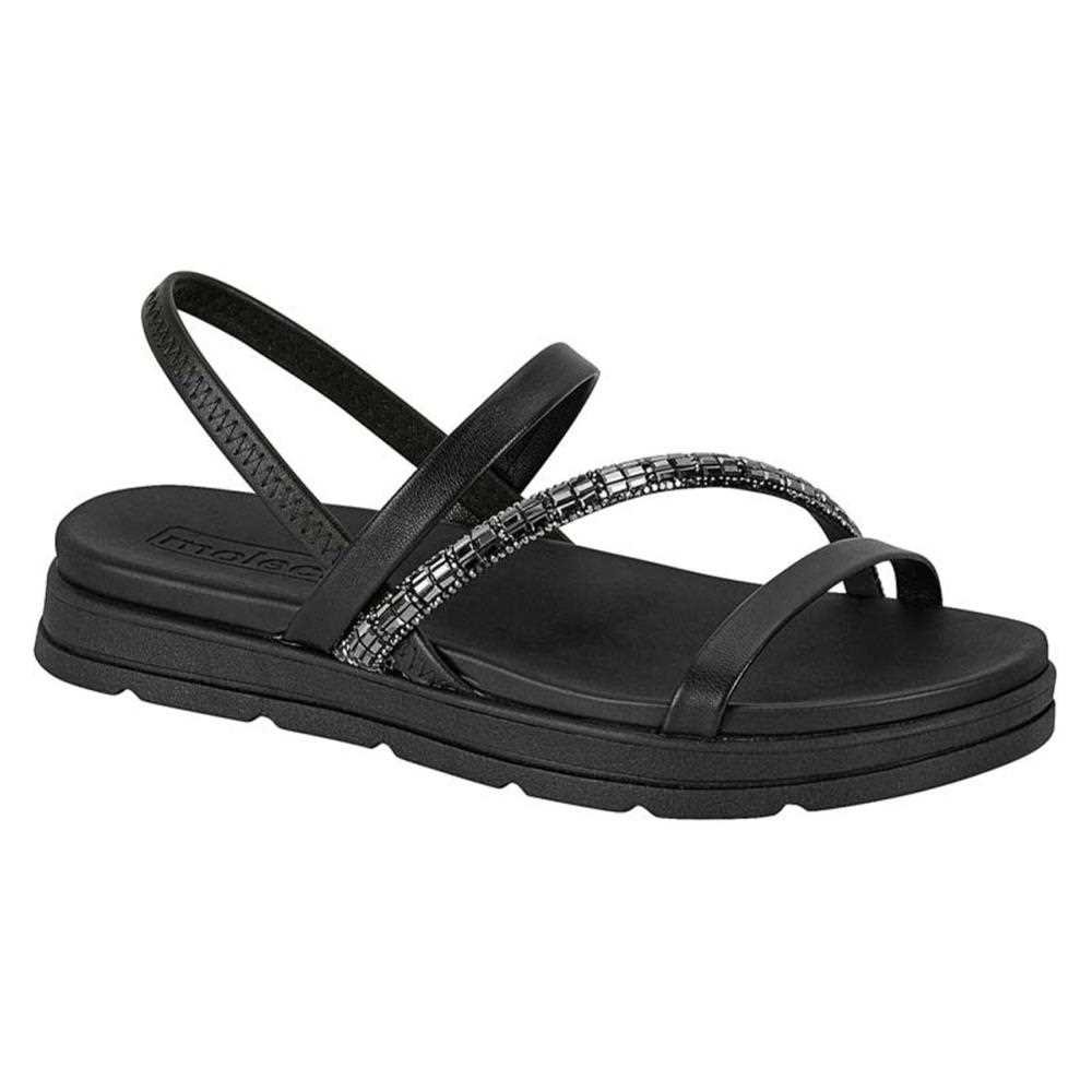 Sandália rasteira moleca feminina 5490.104 Preto 1