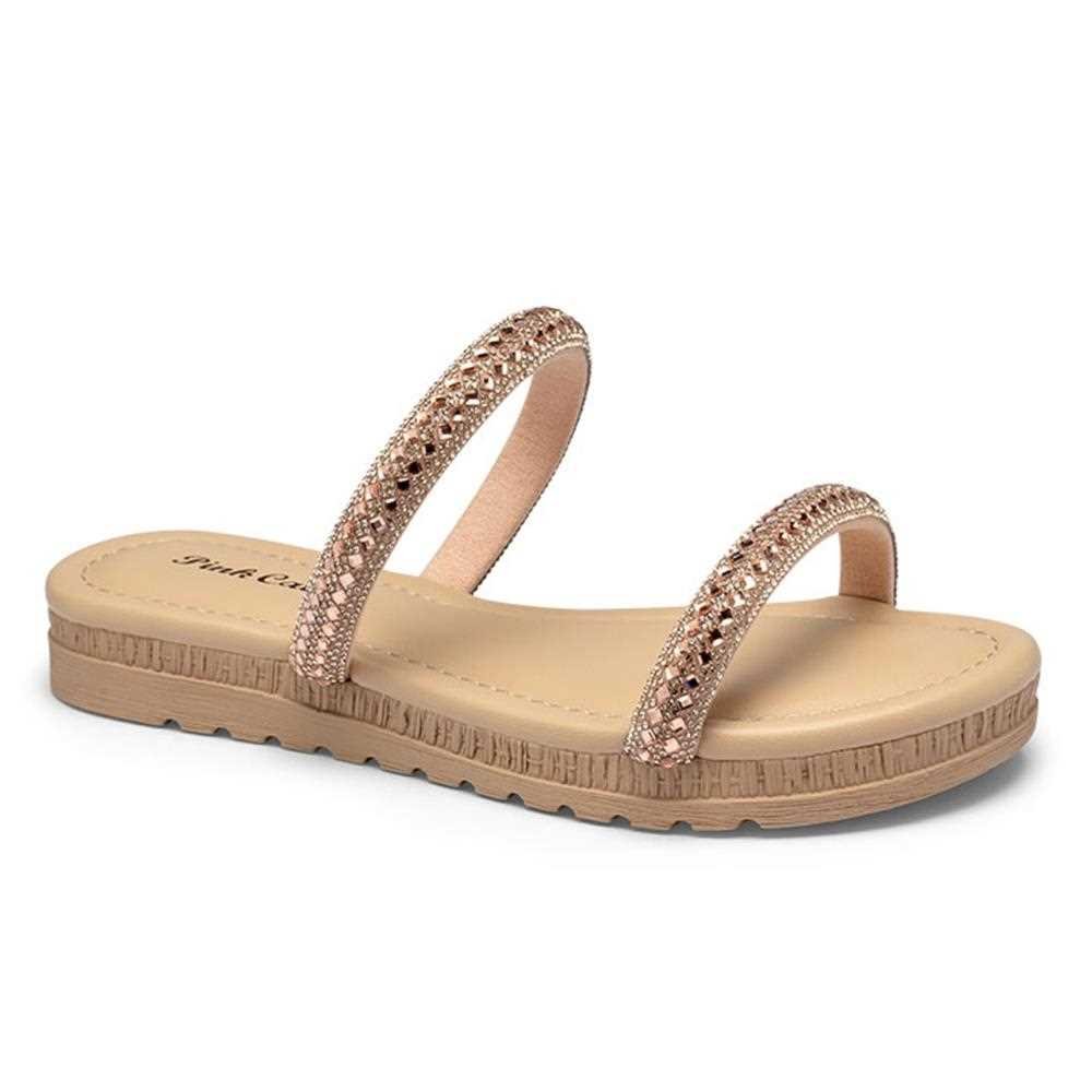 Rasteira Pink Cats Infantil Feminina V3971 Dourado 2