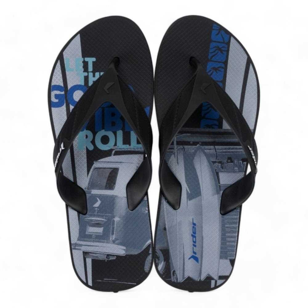 Chinelo Rider Strike Point Masculino 12325 Preto 2
