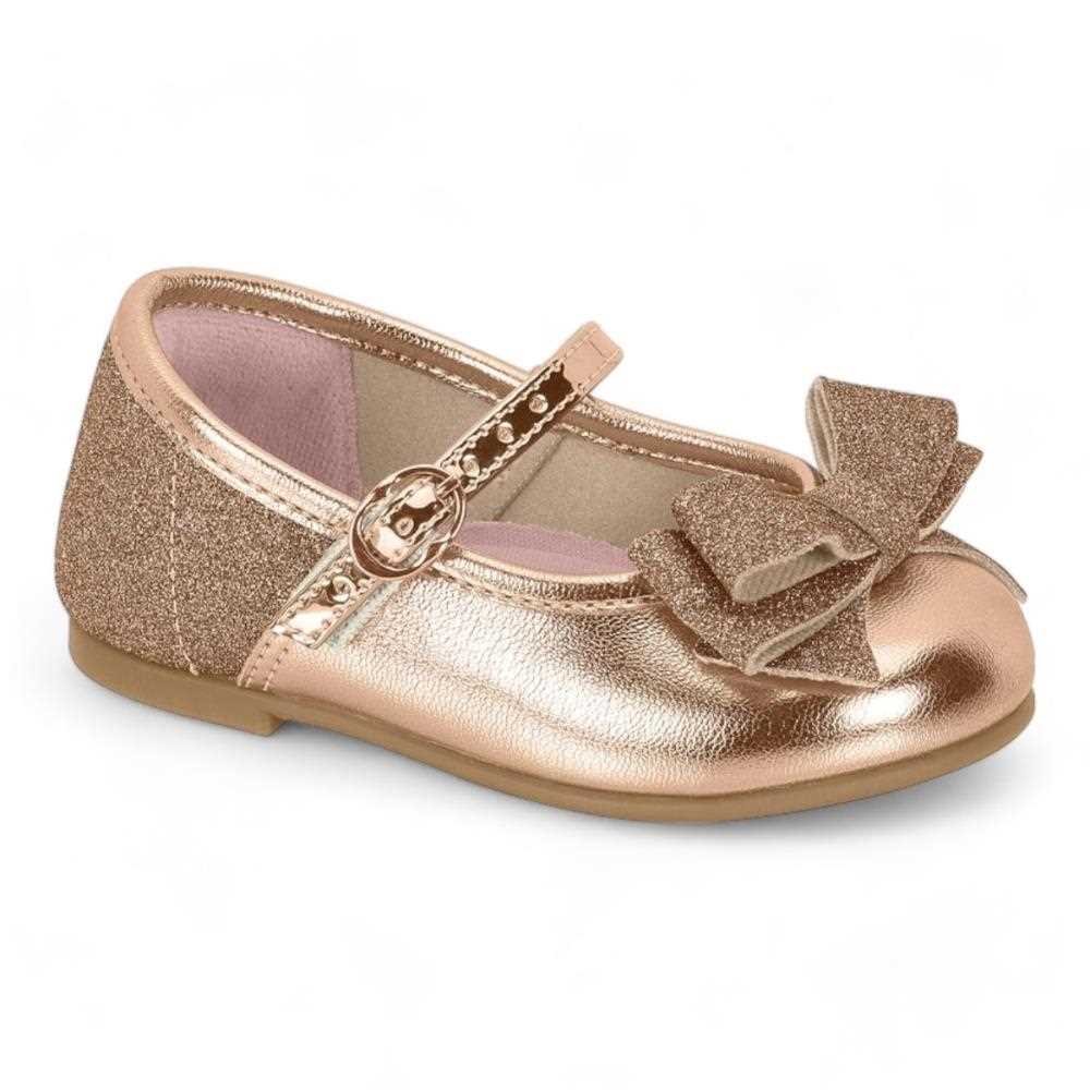 Sapatilha Molekinha Feminina Infantil 2106.1043 Dourado 2