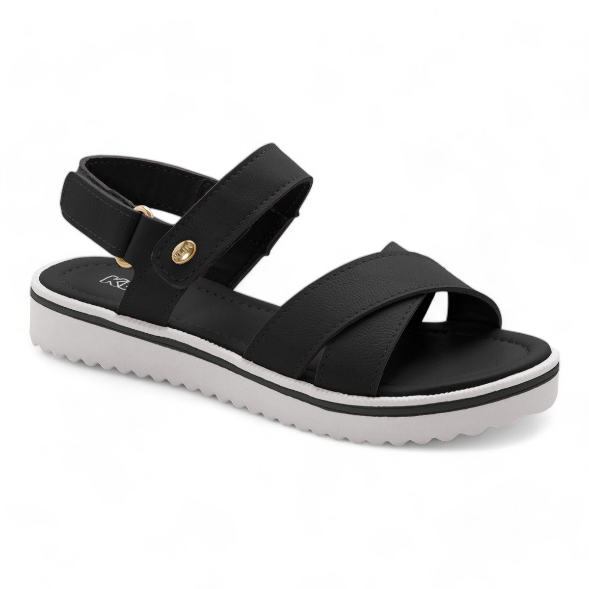 Sandália Papete Klin Feminina Infantil 420.026 Preto 2