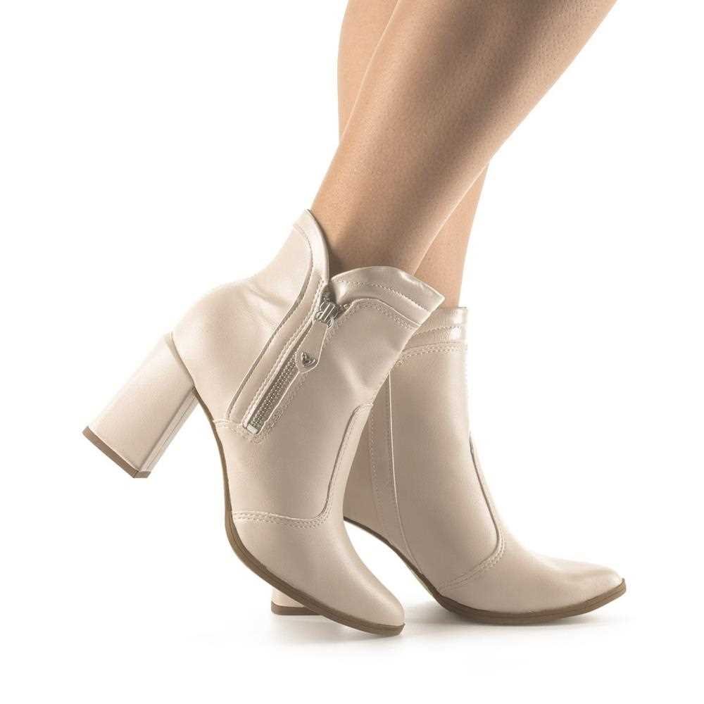 Bota Mississipi Cano Curto Feminina MA132 Branco 2