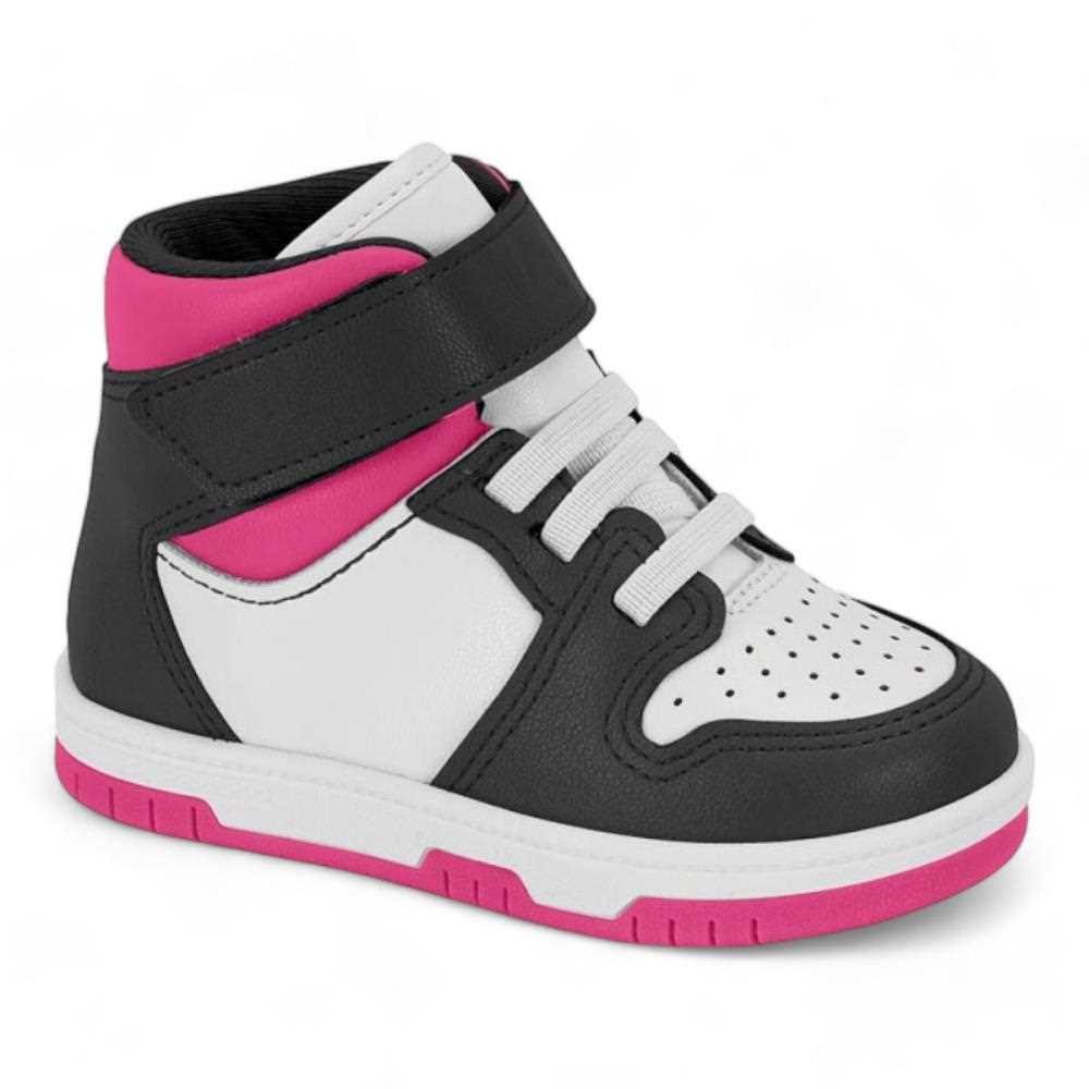 Tênis Cano Alto Molekinha Bebê Feminino Infantil 2728.105 Branco 2