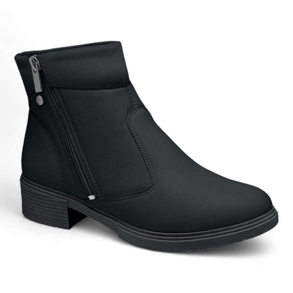 Bota Campesi Cano Curto Feminina L9137 Preto 2